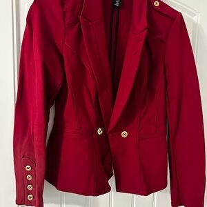 White House Black Market Red Tailored Blazer